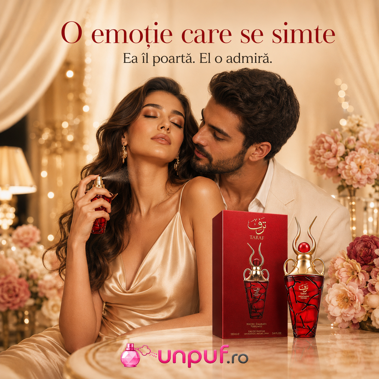 Parfum arabesc damă Taraf Niche Emarati Perfumes Eau de Parfum 100 ml, aromă floral fructată dulce